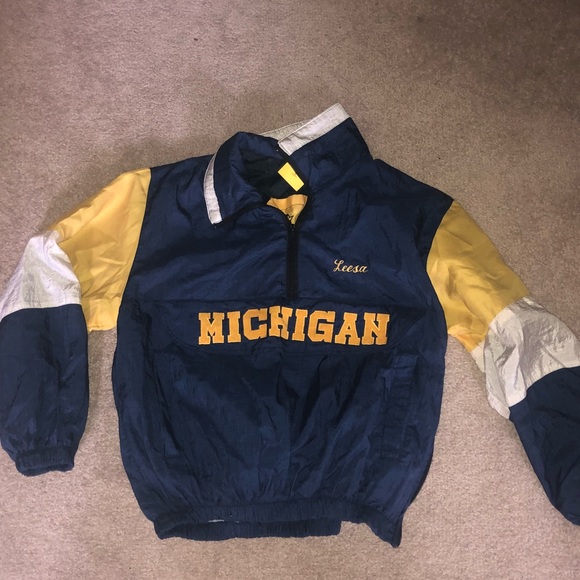 Coats | Vintage Michigan Windbreaker 